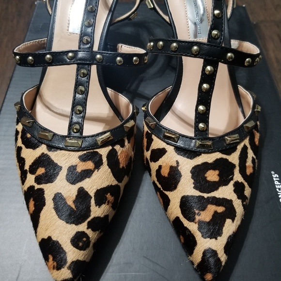 I.N.C Carma Leopard Kitten Heels Size 6 - Picture 3 of 7